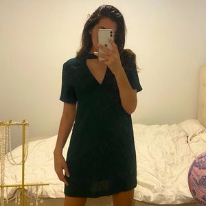 Zara Emerald Shirt Dress